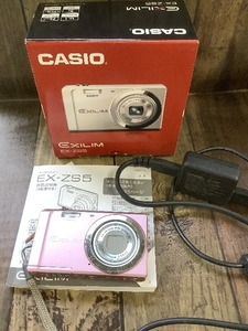 F3d CASIO EXILIM カシオ エクシリム EX-ZS5 デジカメ コンパクトデジタルカメラ 箱付き 取り扱い説明書 カメラ ピンク PK 現状品