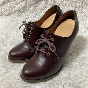 Dr.Martens ドクターマーチン オフィラ ブーティ レースアップ レザーシューズ チェリーブラウン レディース UK5 US7 38 24cm相当