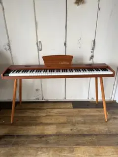 電子ピアノ　88鍵盤　スタンド付き　木目調ボディ　給電タイプ　ウォールナット