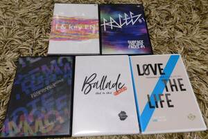 ■ 椎名慶治・SURFACE DVD 5枚セット ONLINE LIVE FACE TO FACE/Ballad Archive/LOVE THE LIVE/I ＆ Key EN/SURFACE LIVE 2018 FACES #1