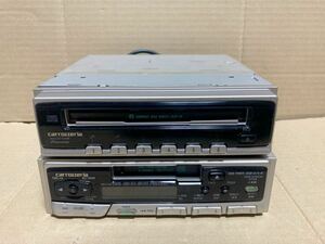 カロッツエリア CD カセット 2DIN オーディオ CDX-PG3096ZY KEH-P3786ZY-03 6連 CD チェンジャー 動作OK 当時物 希少