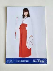 AKB48 チーム8 清水麻璃亜 AKB48 2019 福袋生写真.