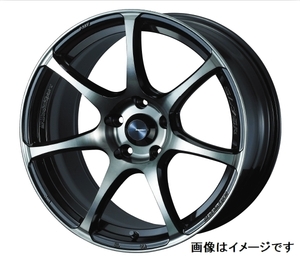 【個人宅発送可能】Weds Sport SA-75R ウェッズ スポーツ 17×7.0J +40 5穴 Rim Edge 5.0mm PCD114.3 FR WBC ホイール 1本 (73978)