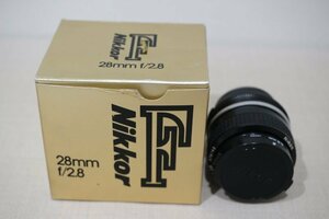 Nikon ニコン Nikkor F 28mm f/2.8 一眼レンズ 箱付 5494