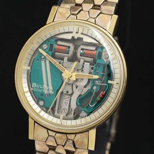1円 ブローバ アキュトロン 1-515918 QZ スケルトン文字盤 メンズ腕時計 TKD 000 5APY