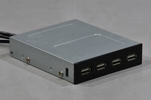 動作保証★3.5インチベイ内蔵 USB2.0 4PORT フロントパネル★957