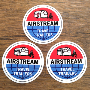 3枚セット AIRSTREAM TRAVEL TRAILERS レーシングステッカー 世田谷ベース