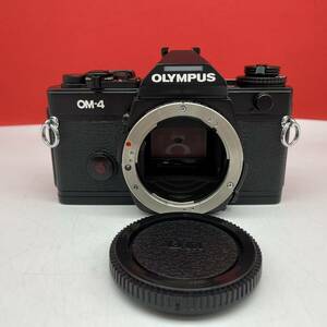 □ OLYMPUS OM-4 ボディ フィルムカメラ 一眼レフカメラ 動作確認済 シャッター、露出計OK オリンパス