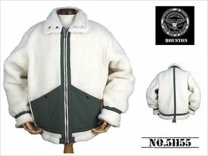 【送料無料 36%OFF】HOUSTON ヒューストン BOA B-3 FLIGHT JACKET ボア B-3 フライトジャケット NO.51155 NATURAL_XLサイズ