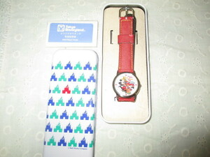 1990年代　ディズニーランド　ミッキーマウス、ミニーマウス　トゥーンタウン腕時計　未使用