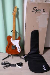 SQUIER (スクワイヤー) Classic Vibe 60s Telecaster Thinline Natural テレキャスター　シンライン 