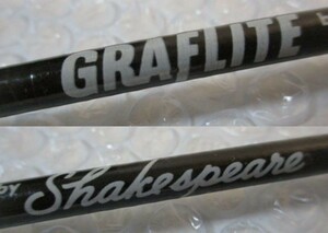 ⇔ 161　釣竿　Shakespeare GRAFLITE 7’6” No.5 検：ロッド フィッシング 釣具 OLD オールド 希少 フライロッド アルミケース