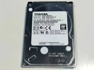 【使用時間5669時間】東芝 750GB HDD MQ01ABD075 2.5インチ 9.5mm厚 CrystalDiskInfo正常判定【0K4T】