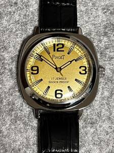 ヴィンテージ　ピアジェ PIAGET 手巻き メンズ 腕時計17jewels 1980代スイス製 再生品