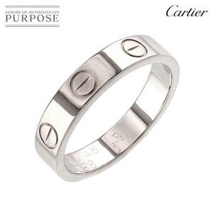 カルティエ Cartier ミニラブ #48 リング K18 WG ホワイトゴールド 750 指輪 Mini Love Ring 90227397