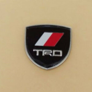 TRD　　3D金属ステッカー ブラック　1枚