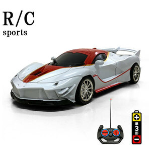 ラジコン 自動車 ラジコンカー RC 車 リモコンカー 乾電池式 おもちゃ 子供 スポーツカー 誕生日 プレゼント フェラーリ レッド