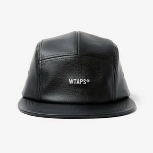 希少★新品本物【黒】★T-5 04 CAP SYNTHETIC SIGN シンセティック レザー 刺繍ロゴ ピスネーム 正規店購入 ダブルタップス 入手困難 WTAPS