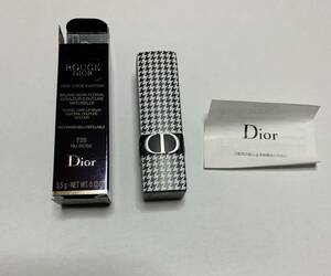 未使用品 Dior Rouge Dior 728 NEW LOOK EDITION NU ROSE SATIN BALMルージュディオール バーム 728 ニュローズサテン リップバーム 千鳥柄