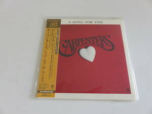 【紙ジャケ帯付未開封】30周年初回限定盤 カーペンターズ A SONG FOR YOU CD THE CARPENTERS A&M POCM-9052 日本盤