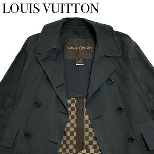LOUIS VUITTON ルイヴィトン ダミエ コート アウター サイズ38 洋服 レディース ブラック