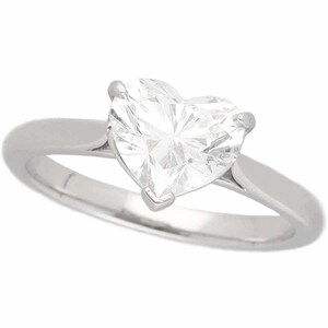 TIFFANY&Co ティファニー ソリティア ハートシェイプダイヤモンド(1.26ct H-VVS2-Ex) リング Pt950 プラチナ 日本サイズ約9号 #49