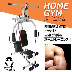 送料無料 ホームジム 白 ホワイト フィットネス 筋トレ器具 トレーニング ジム マシン 筋トレ 耐荷重約100kg