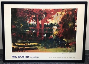 ポール・マッカートニー/PAUL McCARTNEYのサイン入りアート・ポスター「Andy in the garden」