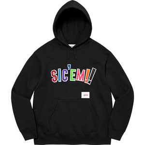 【S】新品 Supreme WTAPS Sic’em! Hooded Sweatshirt Black 国内正規品 シュプリーム ダブルタップス パーカー フーディー 黒