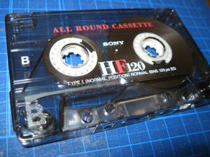 使用済み 中古　 カセットテープ　SONY　HF120　Type1 ノーマル　120分 1本 爪あり　No.699