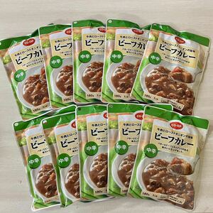 coop 生協 ビーフカレー 中辛 10食 牛肉の旨味 コープ レトルトカレー レトルト食品 備蓄 長期保存 300円クーポン利用 クーポン利用でお得