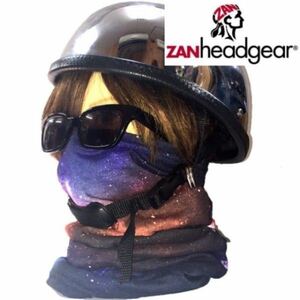 【ZANheadgear】 MotleyTube 冬用 防寒 裏地フリースフェイス＆ネックウォーマー スペース柄Orion バイカー 多機能マスク 釣りピストバイク