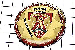 ピンバッジ・ポリス警察の紋章◆フランス限定ピンズ◆レアなヴィンテージものピンバッチ