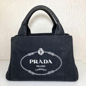 PRADA プラダ CANAPA カナパ キャンバス ハンドバッグ きれい 極美品 黒 BLACK 高級 ブランド 有名 おすすめ 大人気 ヴィンテージ レア