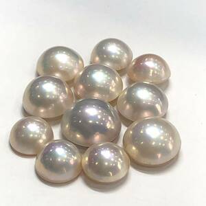 L04-0040 11点まとめ☆マベパールルース 29.6g 148.0ct ( マベパール 半円真珠 pearl 裸石 宝石 jewelry )