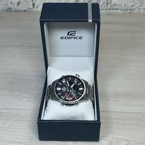 ●【YH-8753】中古現状品 CASIO EDIFICE ECB-S100 カシオ エディフィス 腕時計 ソーラー ワールドタイム 稼働品 【レターパックプラス可】