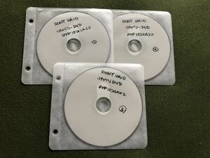 SONY VAIO SVF1521A1J用DVDリカバリディスク 3枚組 即決
