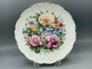 ロイヤルアルバート 花 バラ 薔薇 フリル Pink Favourite 飾り皿 絵皿 皿 (795)
