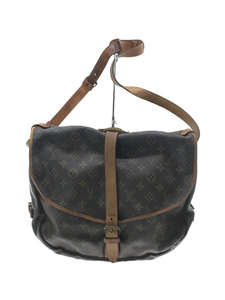 LOUIS VUITTON◆ソミュール35_モノグラム_BRW/PVC/BRW