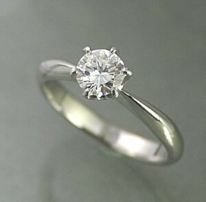 婚約指輪 シンプル ダイヤモンド 0.3カラット プラチナ 鑑定書付 0.325ct Eカラー VS2クラス 3EXカット H&C CGL