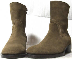 ■BUTTERO-B1120サイドジップSUEDE BOOT【40BWN】箱付新同極美品ブッテロ\61,600