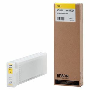 【新品】(まとめ) エプソン EPSON インクカートリッジ イエロー 700ml SC1Y70 1個 【×10セット】