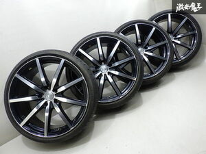 ●【歪み無し】 Weds LEONIS ウェッズ レオニス SN 19インチ 8J +48 PCD114.3 5H タイヤ付 225/35R19 AZR60 ノア にて使用 ミニバン 棚L-3