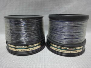 ◆即決有◆ Daiwa ダイワ LONG CAST SPOOL スプール 3号 5号 ２個セット /現状渡し