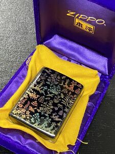 zippo 本漆 特殊加工 希少モデル ヴィンテージ 1996年製 ゴールドインナー 1998年製 専用ベロアケース 保証書付き