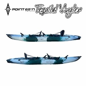 Point65(ポイント65) フィッシングカヤック Tequila! GTX Angler Solo/Tandem 二人乗り分割式シーカヤックGreen Camo【西濃運輸営業所止】