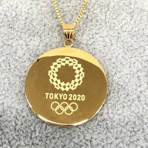 K18刻印 TOKYO2020記念ネックレス 15.0g【CCAZ7058】