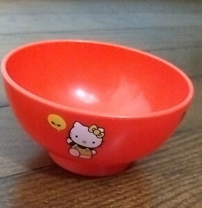 食器　ハローキティ茶碗　器　赤色　可愛い　サンリオ　昭和レトロ　レア お茶碗