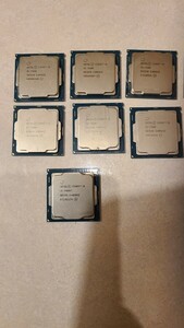 Intel CPU Core　i5-7400×8枚、i5-7400T×1枚 作動機器より取り外し品