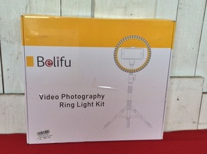 【新品未開封/Be Lifu/10インチ自撮り用LEDリングライト/YouTube用LED照明/3色モード/10輝度/携帯・スマホスタンド・三脚付】撮影投稿